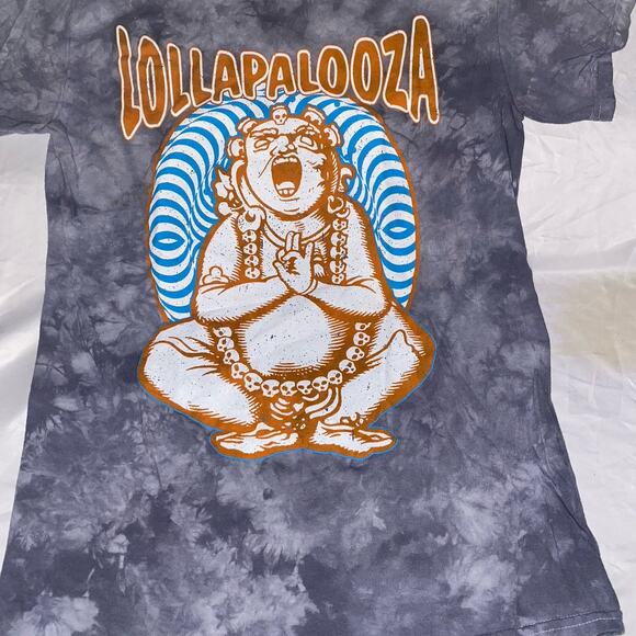 Lollapalooza Festival 2018 T Shirt‎ Tye Dye Concert Tee Merch Size Small Buddha - Picture 3 of 8